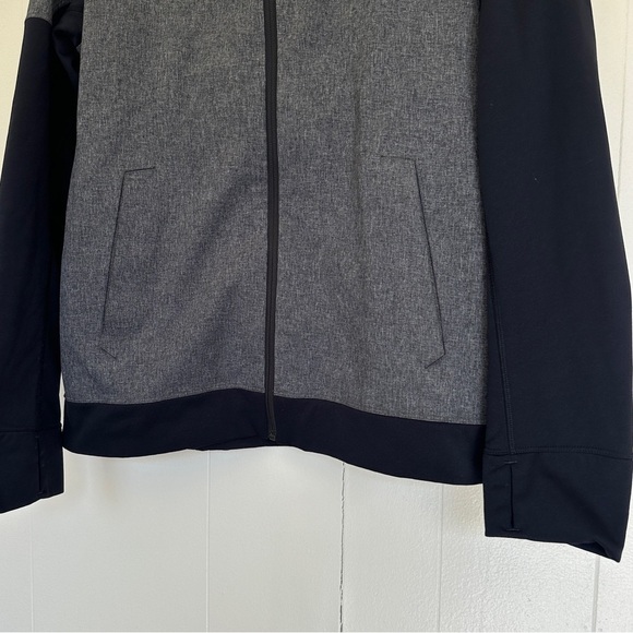 NORTH FACE Large Hooded Kilowatt Black Gray Lightweight Jacket Small - Picture 3 of 7